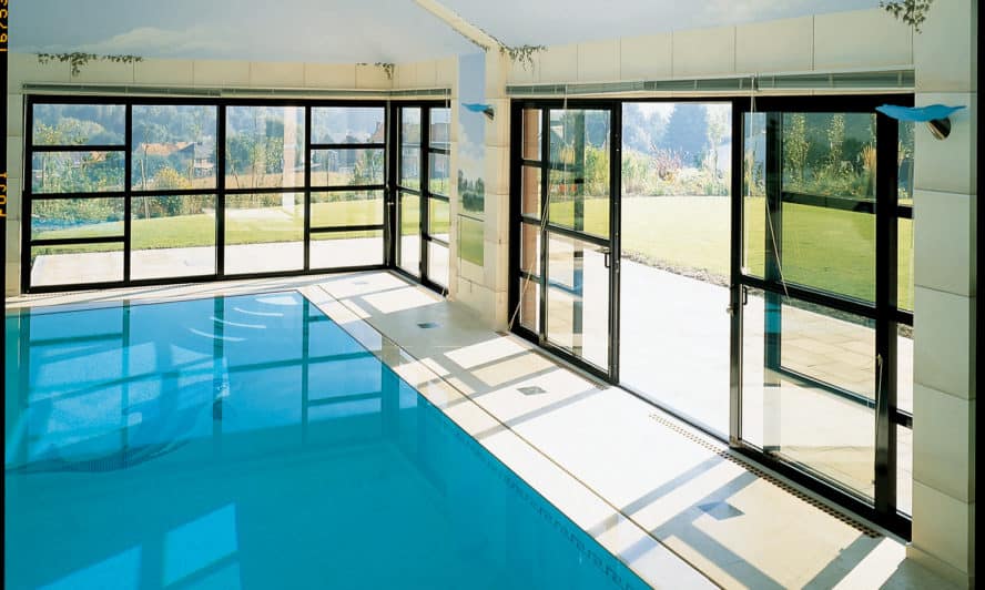 Aluminium sliding doors – the perfect solution for any pool house
