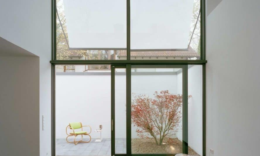 Intimate Walled Garden Windows and Doors